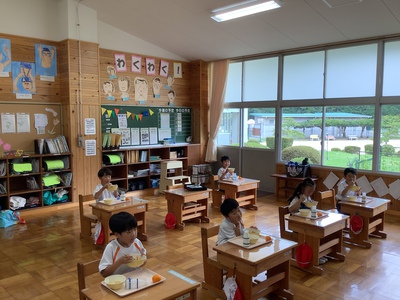 1学期給食　食べ納め