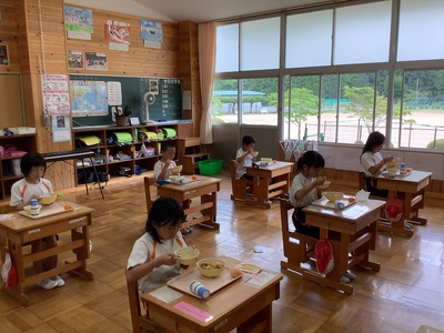 1学期給食　食べ納め