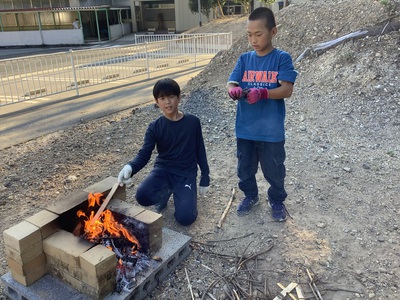 夕食準備中2