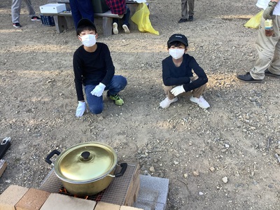夕食準備中2
