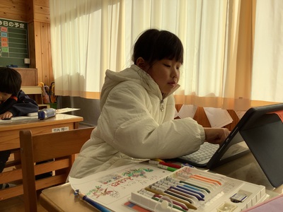 年賀状をかきました