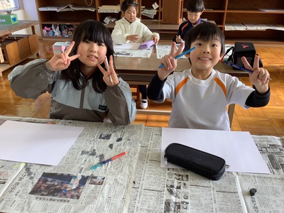 冬休みの思い出を描こう