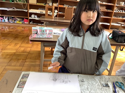 冬休みの思い出を描こう