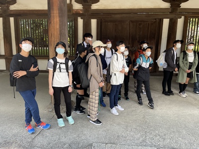 法隆寺出発