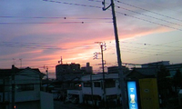 晩秋の夕暮れ