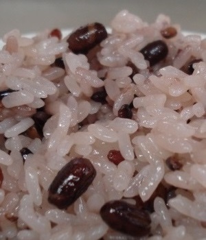 古代米赤飯
