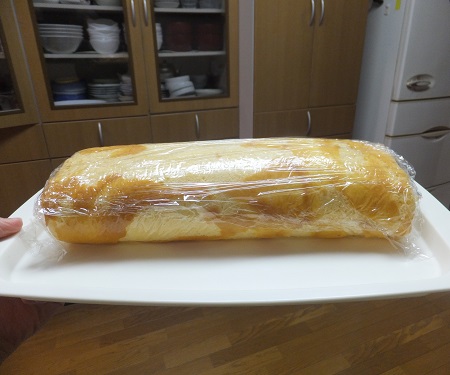 虎柄のロールケーキ