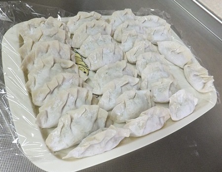 大葉入りシーチキン餃子