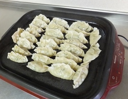 大葉入りシーチキン餃子