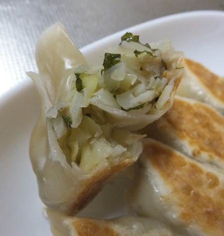 大葉入りシーチキン餃子