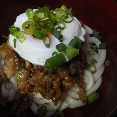 甘辛豚（とん）玉うどん