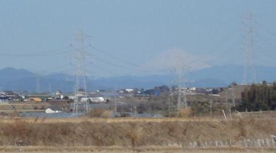見えた！富士山。。。さすが富士見台。