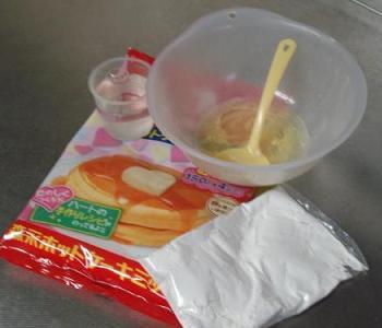 豆乳米粉カスタード＝＞完成＝＞ワッフルもどき？！