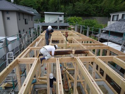 上棟風景その１