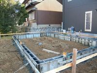基礎工事　コンクリート打ち