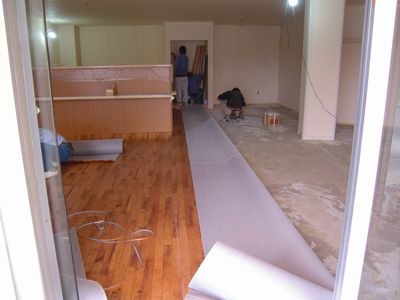 店舗リフォーム中