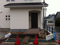 外構工事進んでいます
