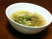 オクラの中華スープ