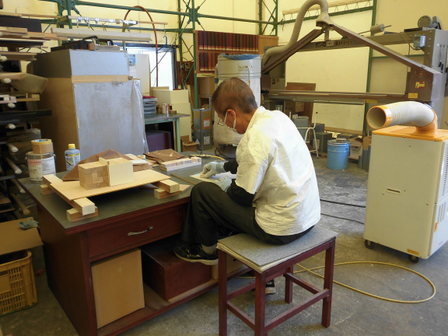 木の製品　製作工場見学