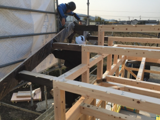平屋の家  建前‼