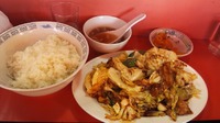 回鍋肉定食。