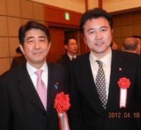 安倍総裁と・・・アソシアにて。