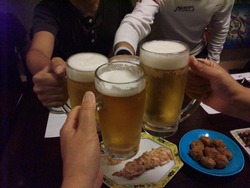 打ち上げ～♪