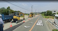 愛知県道４０７号伊古部南栄線　（いわゆる野依街道）　拡幅工事（若松町）　