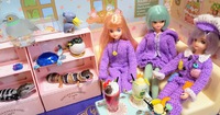 夢可愛リボンちゃん達とイサムとハイビスカス