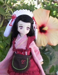 禰豆子ちゃんの和装メイド姿