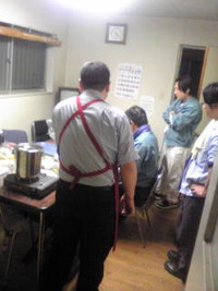メーカーさんと会合中。