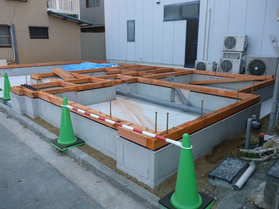 建築中：豊橋市東田仲ノ町　Y様邸