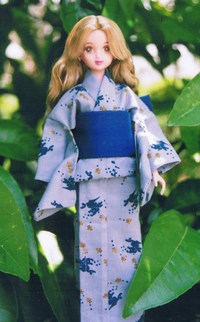 青い浴衣