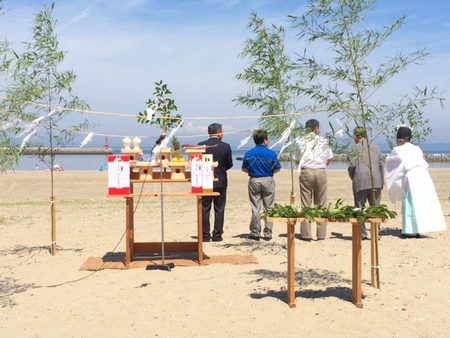 太田由紀夫の おいでん まちづくり 伊良湖海水浴場海開き式