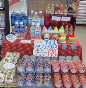 アイスと一緒に(＾ω＾)