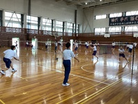 新城中学校総合体育大会バドミントン競技に向けて