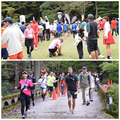 ダモンデトレイル開催①・・・紅葉間近の県民の森