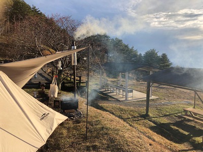 標高1445m陣馬形山キャンプ場の宴【2022年11月26日】