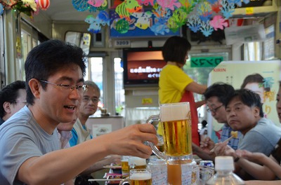 ビール電車の風景【2013年6月30日】
