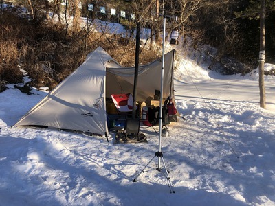－8℃の雪上キャンプ：売木村ささゆり荘への道中【2022年1月22日】