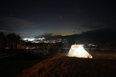 標高1445m陣馬形山キャンプ場の宴【2022年11月26日】