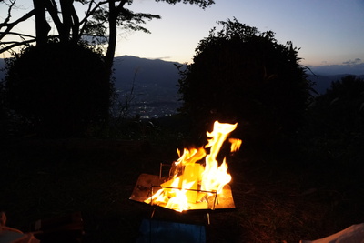 餃子動画＋夕暮れの風景・長野県箕輪町・萱野高原キャンプ場【2021年10月2日】