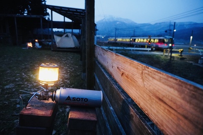 滋賀県：天の川キャンプ場　ソロキャンプの宴の風景・朝の風景【2022年3月12日～13日】