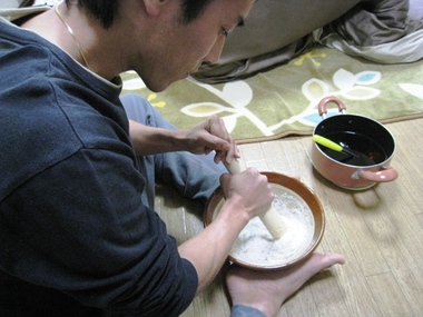 自然薯完成～！