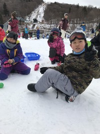 大くん　郁くん　アンリ　雪山で遊ぶ！