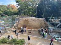吉田城　石垣内部の構造