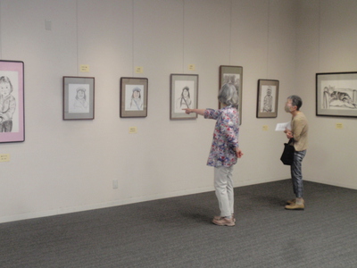 豊川市桜ケ丘ミュージアムで鳳墨会水墨画展開催中