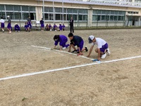 合同体育　リレー大会が開催されました