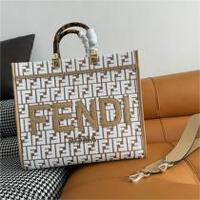 フェンディ ショッパーバッグー サンシャイン ミディアム ラフィア FENDI