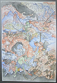 地獄変相図ー着色